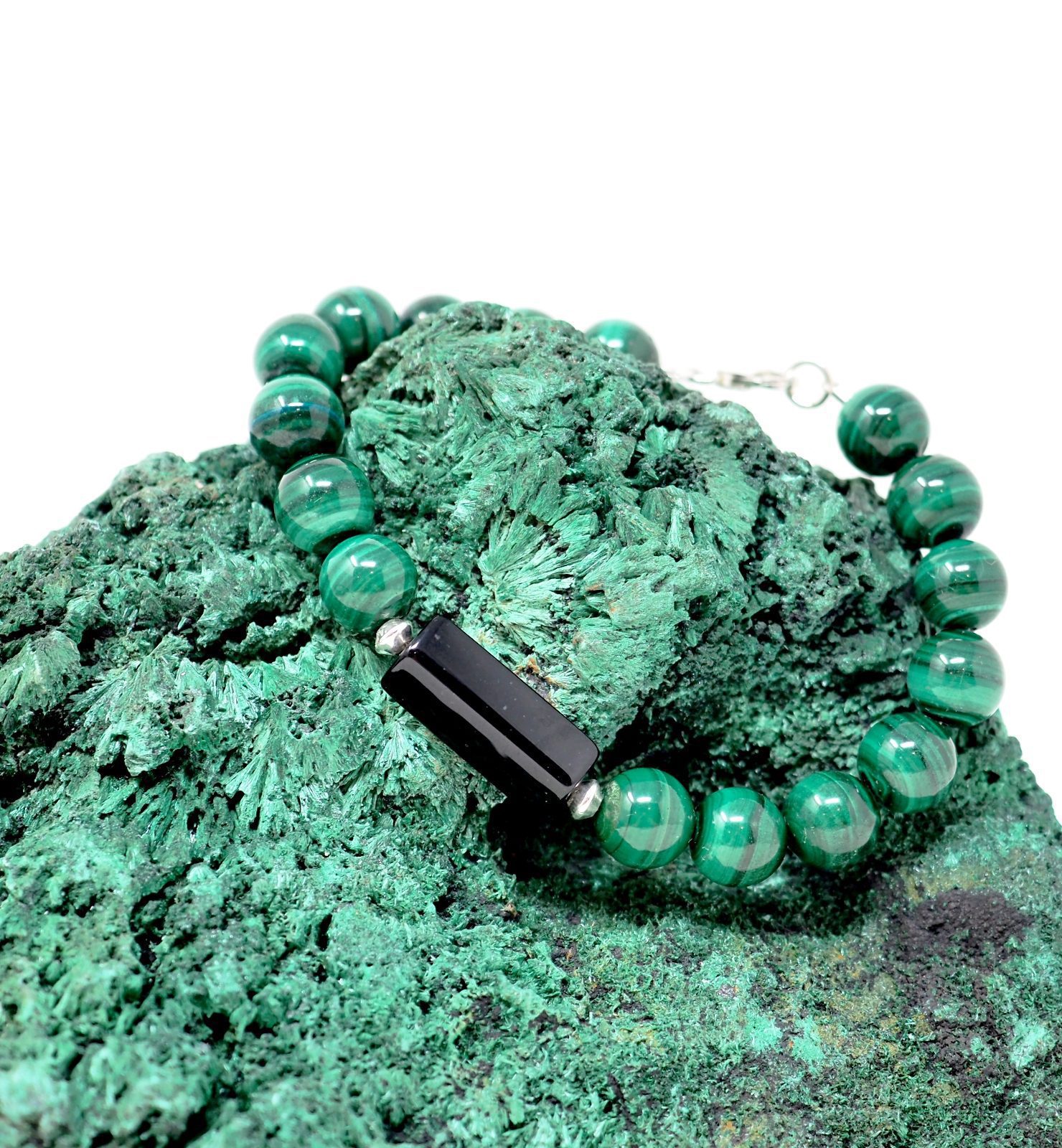 Malachite and Onyx bracelet